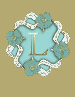 L: 100 stran 8,5 X 11 Zápisník s monogramem College Ruled Line Paper - L: 100 Pages 8.5 X 11 Monogram Notebook College Ruled Line Paper