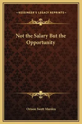 Ne plat, ale příležitost - Not the Salary But the Opportunity