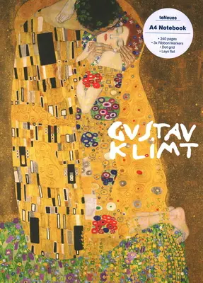 Polibek, Gustav Klimt, sešit A4 - The Kiss, Gustav Klimt A4 Notebook