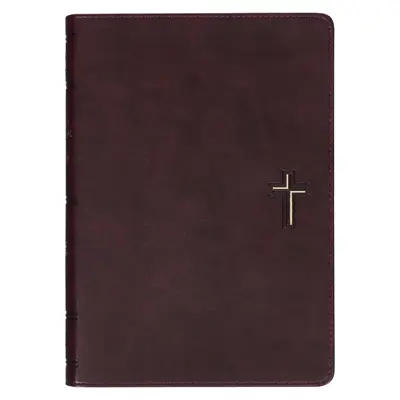 NLT Bible svatá pro muže na každý den Nový živý překlad, veganská kůže, emblém kříže - NLT Holy Bible Everyday Devotional Bible for Men New Living Translation, Vegan Leather, Cross Emblem