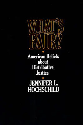 Co je spravedlivé: Americká víra v distributivní spravedlnost - What's Fair: American Beliefs about Distributive Justice