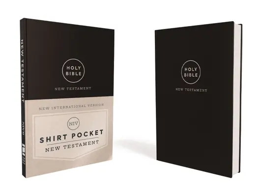 Niv, Nový zákon s kapsou na košili, kožený, černý, pohodlný potisk - Niv, Shirt Pocket New Testament, Leathersoft, Black, Comfort Print