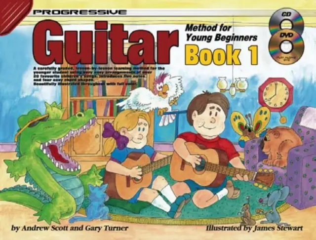 Progresivní kytarová metoda pro mladé začátečníky-Bk 1 - Progressive Guitar Method for Young Beginners-Bk 1
