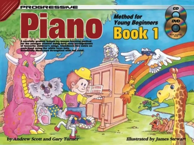 Progresivní klavírní metoda pro mladé začátečníky-Bk 1 - Progressive Piano Method for Young Beginners-Bk 1