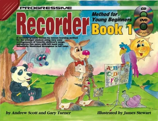 Progresivní metoda hry na zobcovou flétnu pro mladé začátečníky 1 - Progressive Recorder Method for Young Beginners 1
