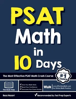 PSAT Math in 10 Days (Matematika za 10 dní): Nejefektivnější rychlokurz matematiky PSAT: 10 dní v kuse: nejefektivnější rychlokurz matematiky PSAT - PSAT Math in 10 Days: The Most Effective PSAT Math Crash Course